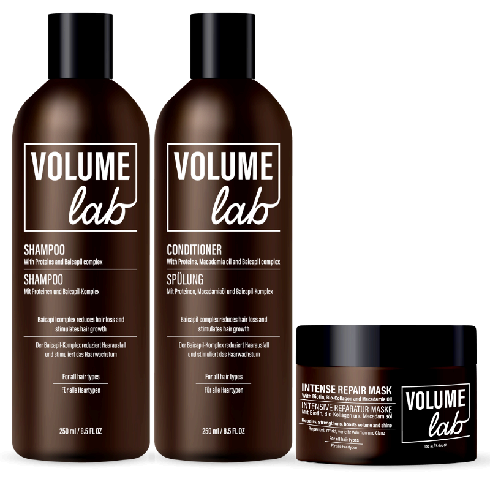 Setul Volume Lab: șampon, loțiune și balsam Setul Volume Lab: șampon, loțiune și balsam