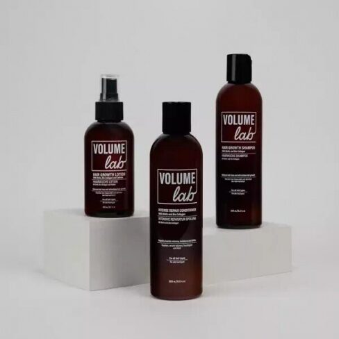 Setul Volume Lab: șampon, loțiune și balsam