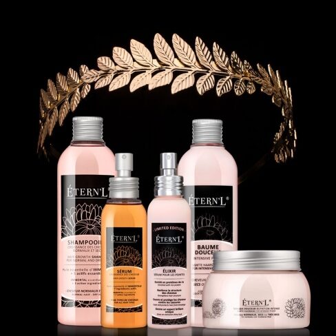 Setul complet Eternl: șampon, ser, balsam, mască  și elixir – tratament pentru creșterea părului